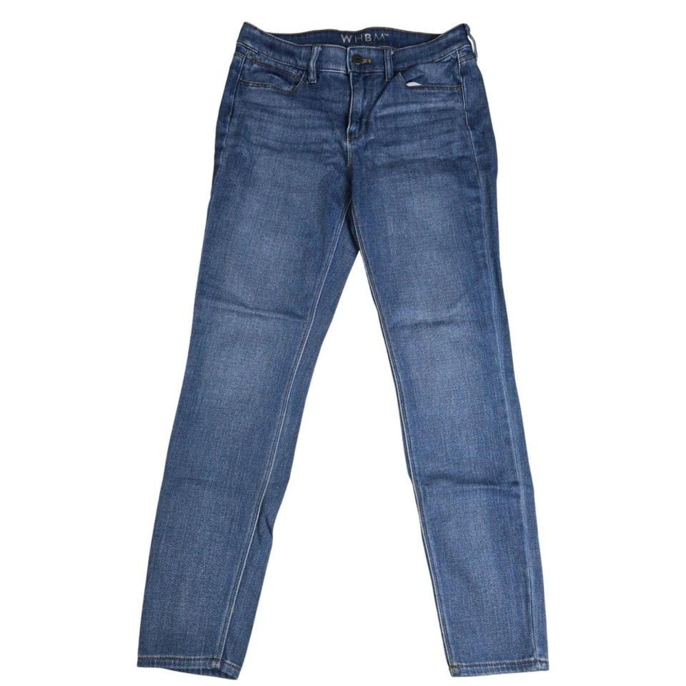 WHBM Slim Leg‎ Jeans Women Size 2 Blue Excellent Medium Wash Denim